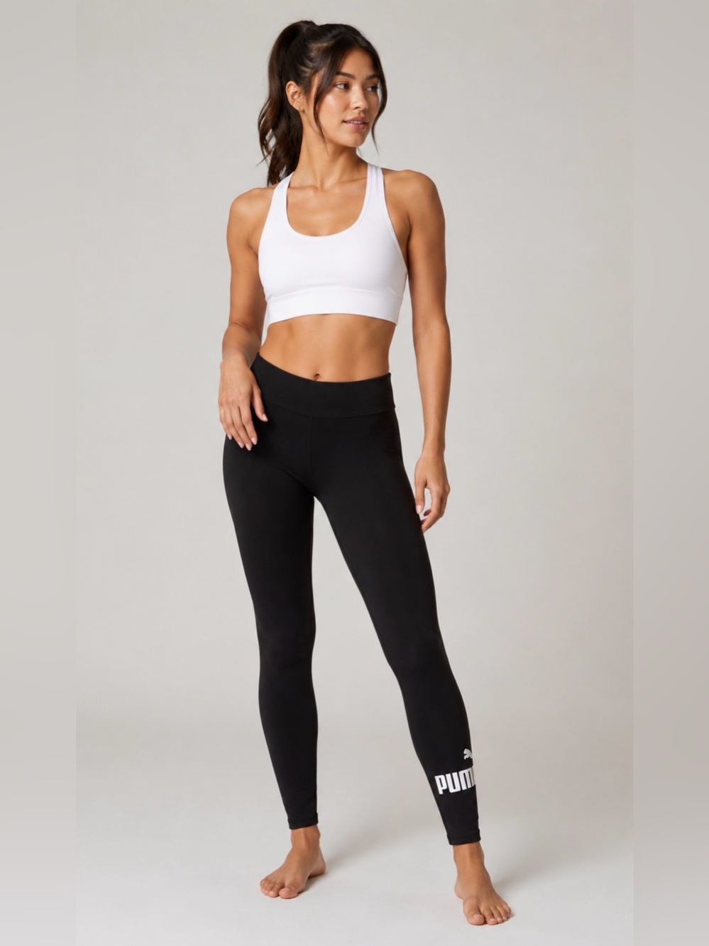 PUMA Black Logo Leggings